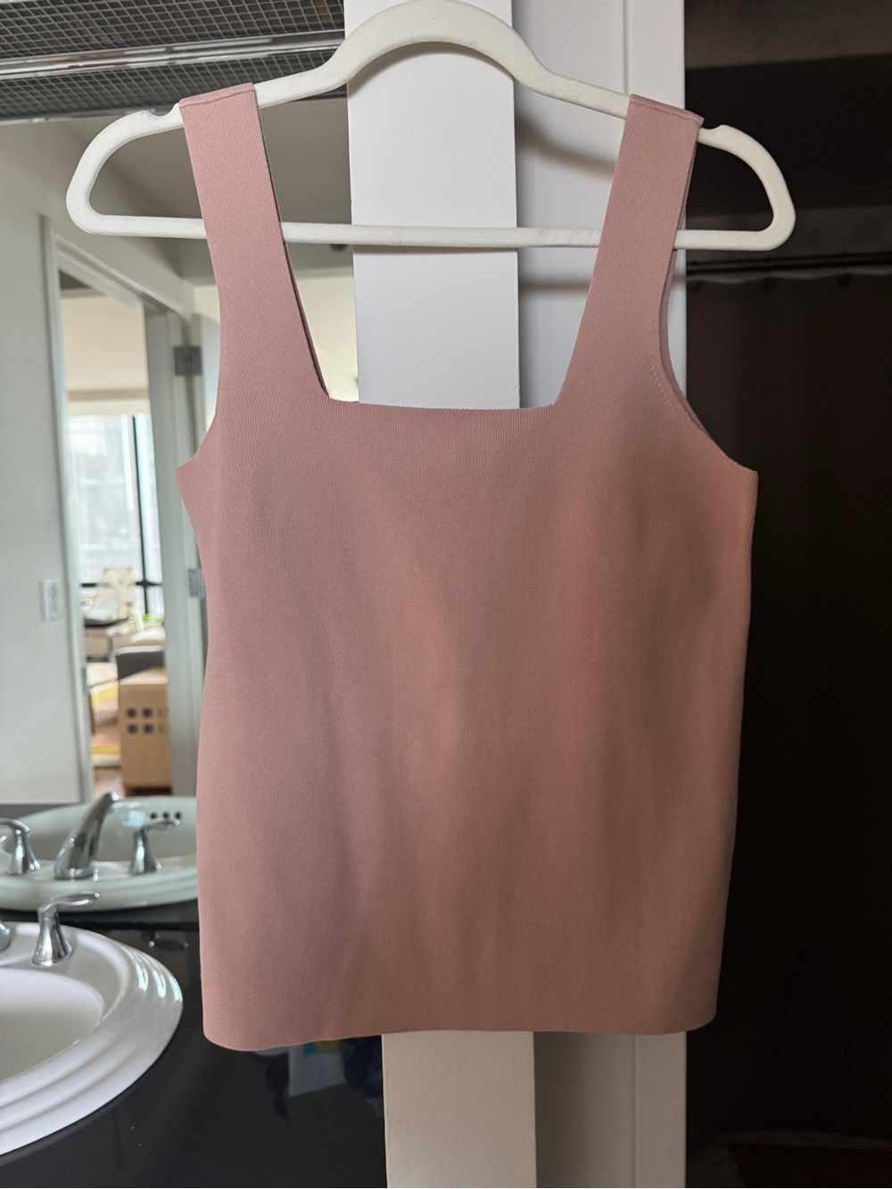 Reiss Devon Square Neck Top Pink NWT - Picture 5 of 12